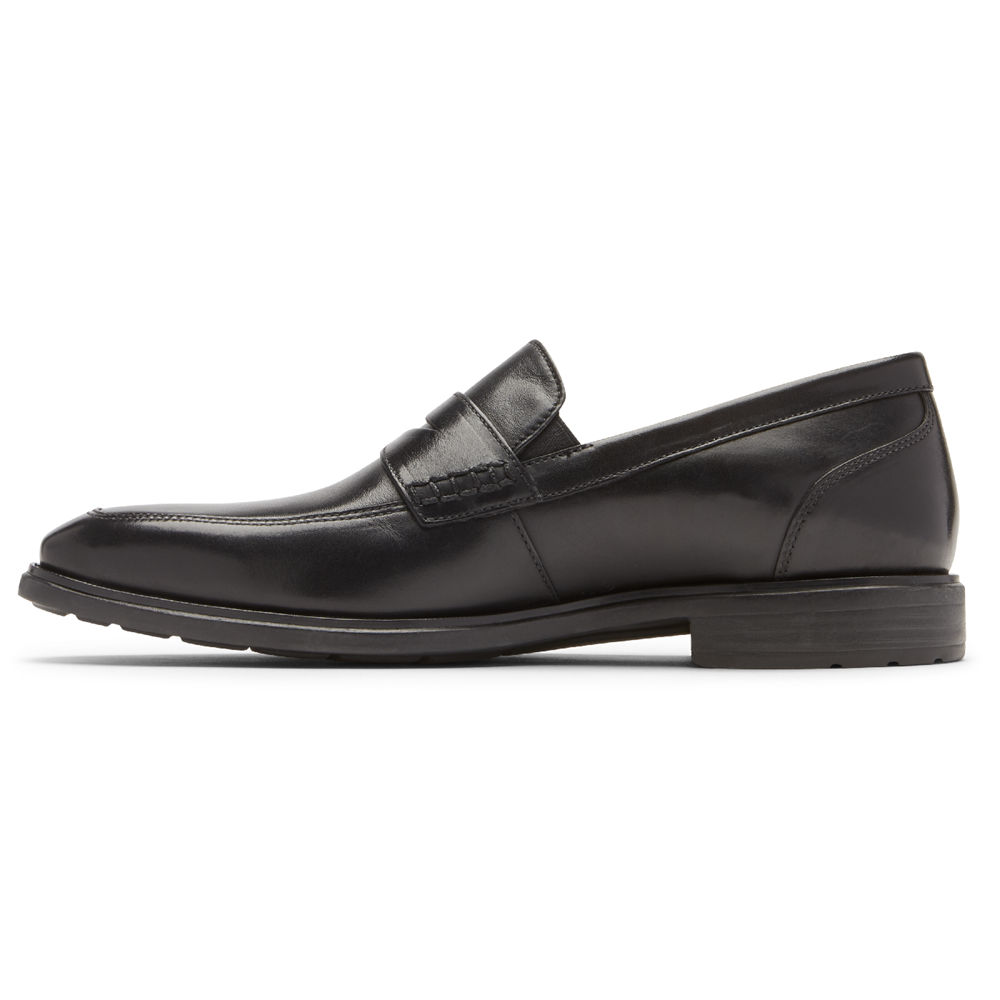 Rockport Mens Loafers Black - Dres Sports Business 2 Penny - UK 459-LWMDPF